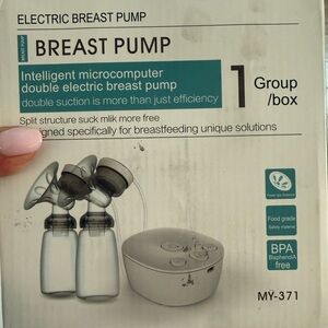 NEW In box Electric Double Breast Pump - White/Gray